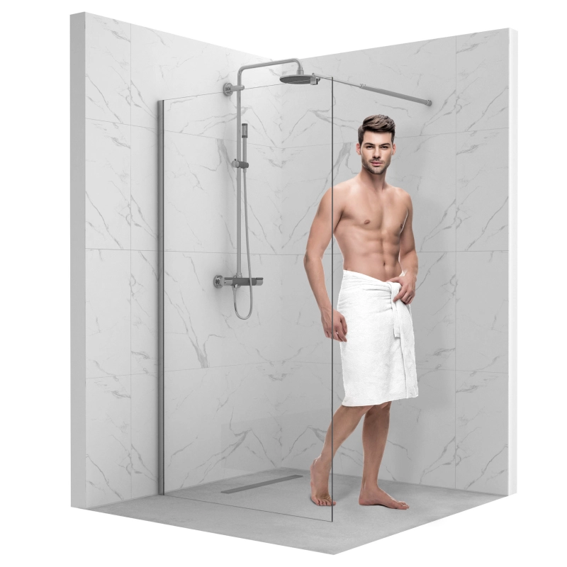 Ścianka prysznicowa walk-in 90x195cm chrom SP32 ETNA SEVANTE