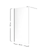 Ścianka prysznicowa walk-in 90x195cm chrom SP32 ETNA SEVANTE