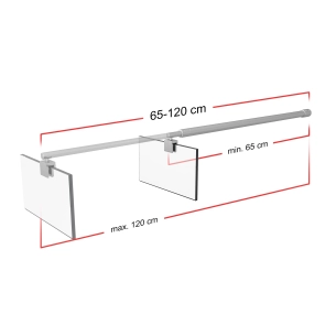 Ścianka prysznicowa walk-in 90x195cm chrom SP32 ETNA SEVANTE