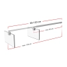 Ścianka prysznicowa walk-in 90x195cm chrom SP32 ETNA SEVANTE