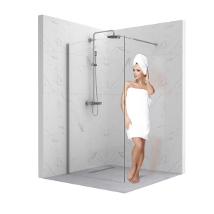 Ścianka prysznicowa walk-in 90x195cm chrom SP32 ETNA SEVANTE
